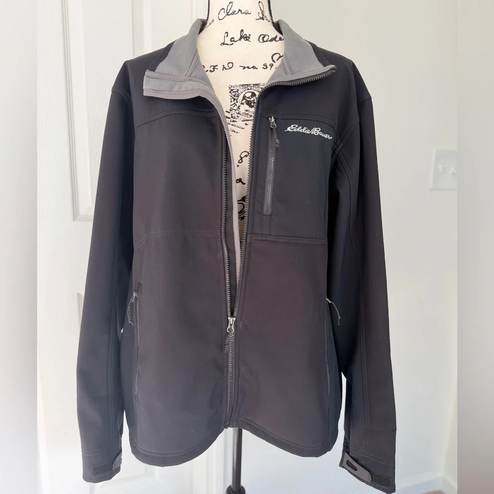 Eddie Bauer Jacket Windfoil Thermal Performance  Sz Xl Dark Academia Cabin Core - Picture 8 of 14